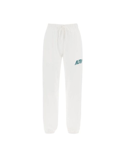 Trousers > sweatpants Autry en coloris White