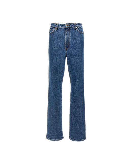 Khaite Blue Bootcut Jeans