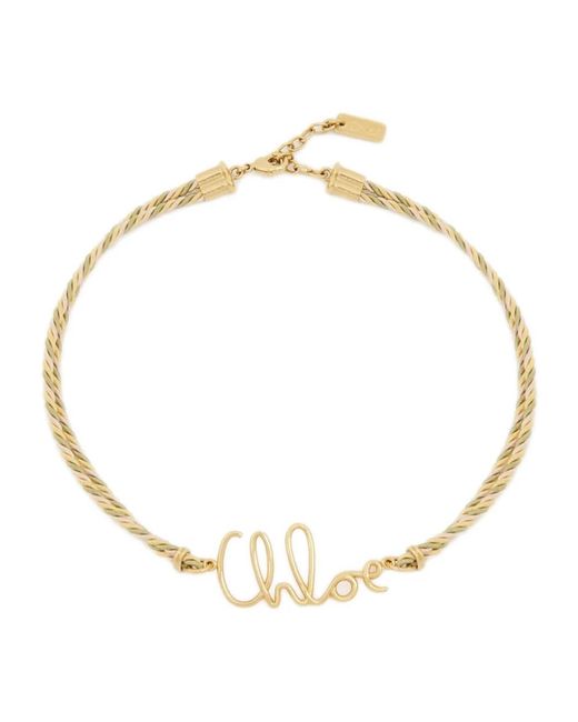 Necklaces Chloé de color Metallic