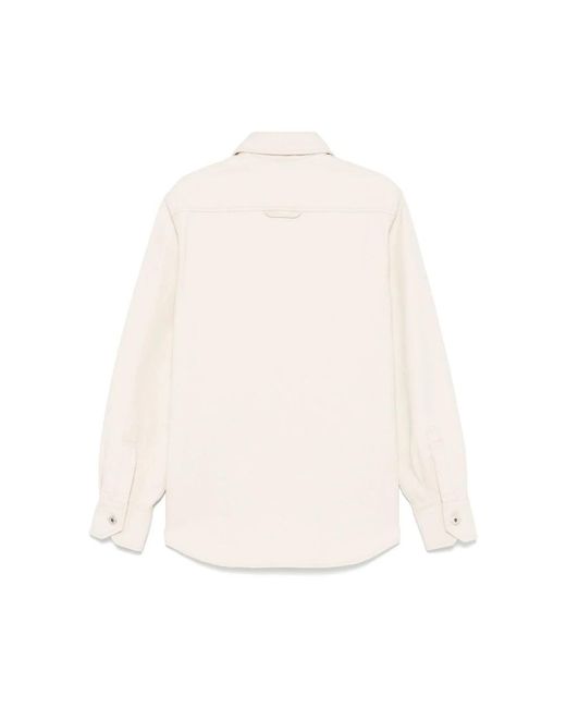 FEDERICO CINA White Casual Shirts for men