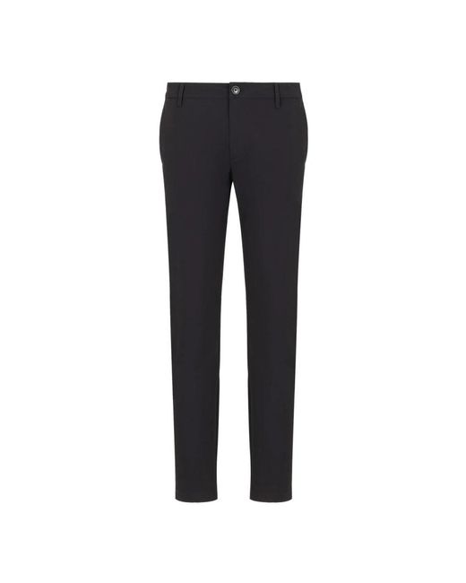 ARMANI EXCHANGE Broeken ,Zwart ,Slimme Zwarte Broek Synthetische Stof in het Blue voor heren