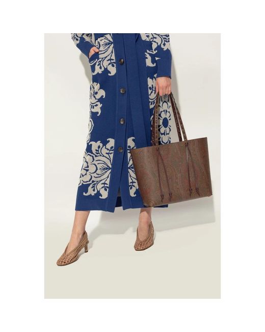 Etro Brown Shopping Bags