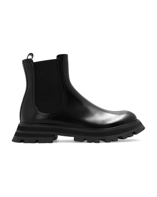 Alexander McQueen Black Chelsea Boots