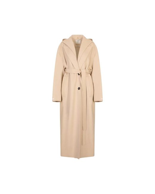 Sportmax Natural Belted Coats