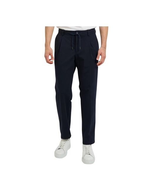 Bugatti Broeken ,Blauw ,Pleated Broeken in het Blue voor heren