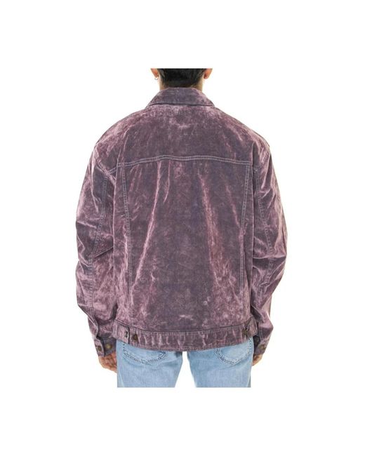 Denim Jackets Dickies de hombre de color Purple