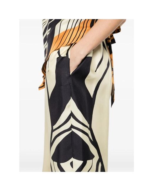 Raquel Diniz Metallic Wide Trousers