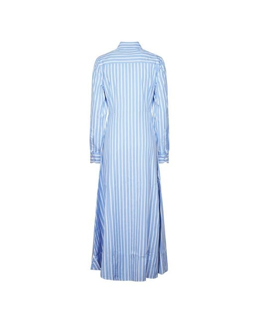 Mc2 Saint Barth Blue Shirt Dresses