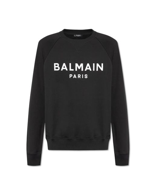Balmain Sweatshirt mit logo in Black für Herren