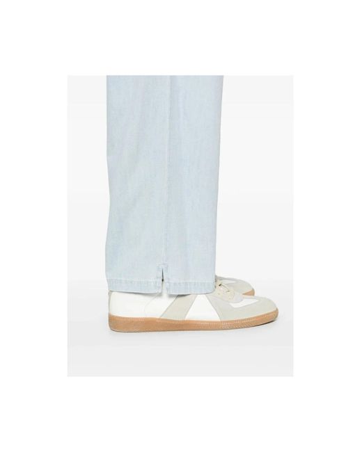 A.P.C. Blue Straight Trousers for men