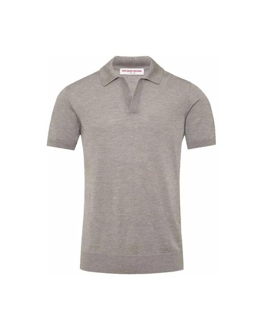 Orlebar Brown Gray Polo Shirts for men