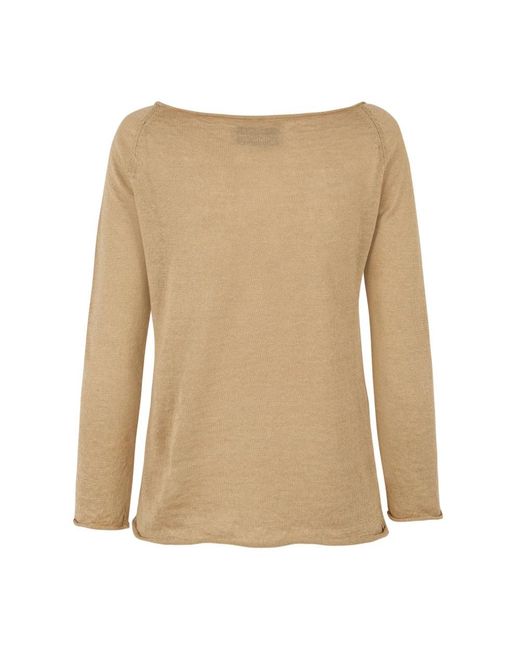Cortana Natural Round-Neck Knitwear