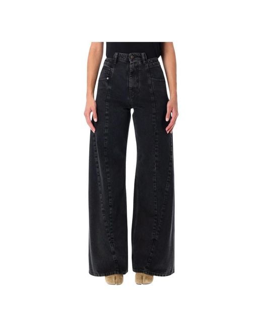 Maison Margiela Black Cut-Out Jeans