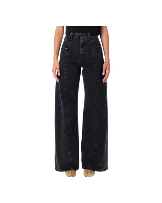 Maison Margiela Wide Jeans in het Black