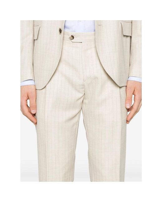 Lardini White Single Breasted Suits for men
