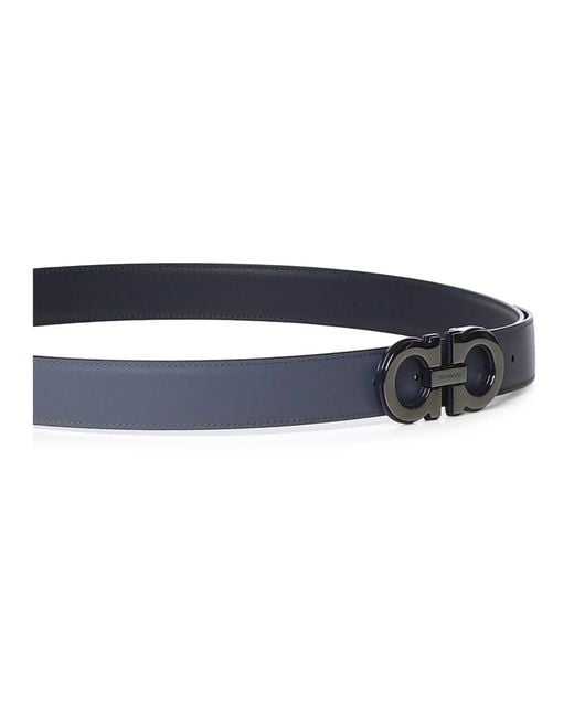 Ferragamo Blue Belts for men