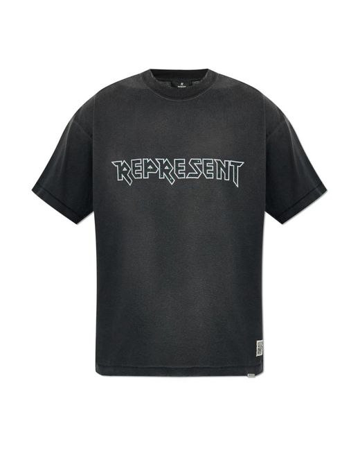 Represent T-Shirts in het Black voor heren