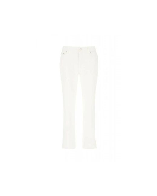 Michael Kors White Slim-Fit Jeans