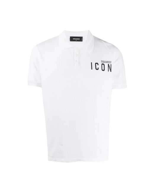 DSquared² White Polo Shirts for men