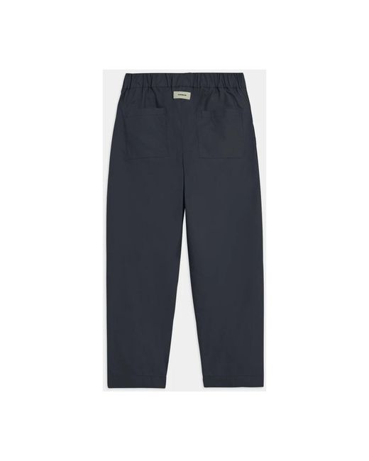 A PAPER KID Blue Straight Trousers for men