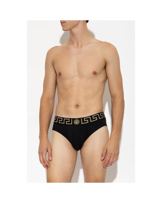 Bottoms Versace de hombre de color Black