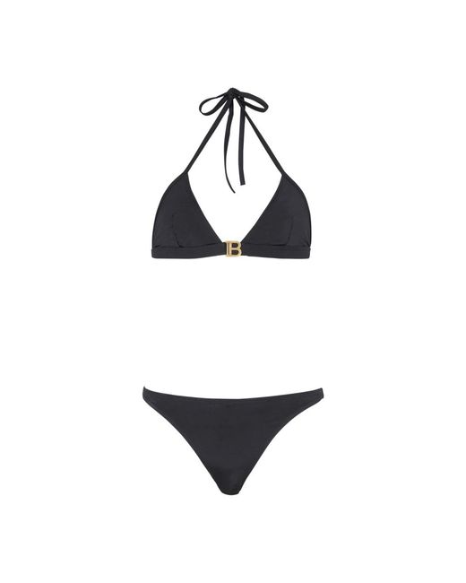 B bikini triángulo Balmain de color Black