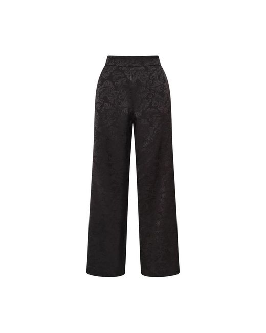 Maliparmi Damask Jacquard Broek in het Black