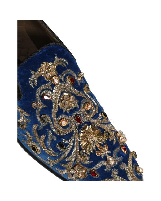 Dolce & Gabbana Blue Loafers for men