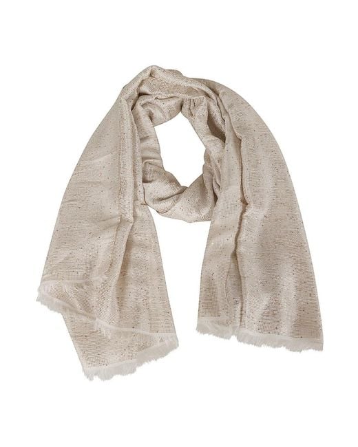 Emporio Armani Gray Winter Scarves