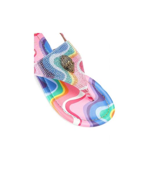 Kurt Geiger Pink Flat Sandals