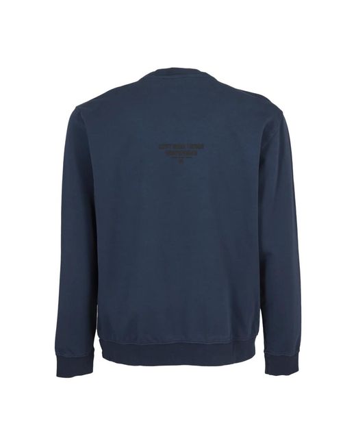 OUTHERE Hoodies & Sweatvesten ,Blauw ,Katoen Stijlvolle Fleece Sweater in het Blue voor heren