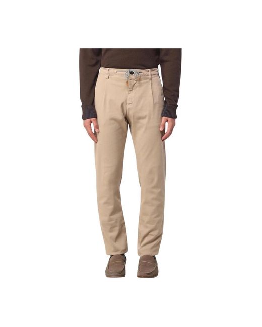 Eleventy Klassische Kamel Chinos Hose in Natural für Herren