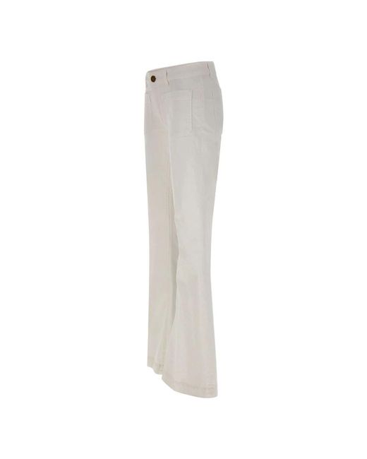 Seafarer White Flare Jeans