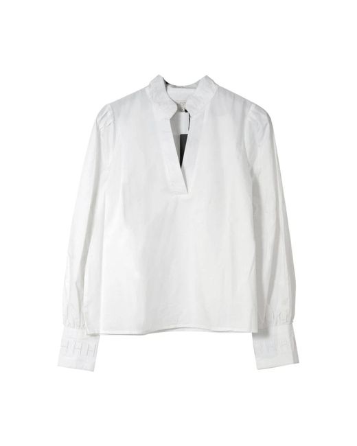 Hèst Overhemden ,Wit ,Katoen Mie Blouse in het White