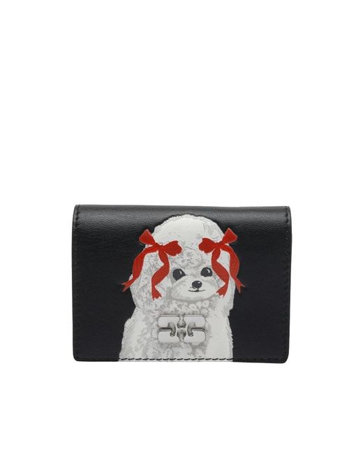 Ganni Black Wallet