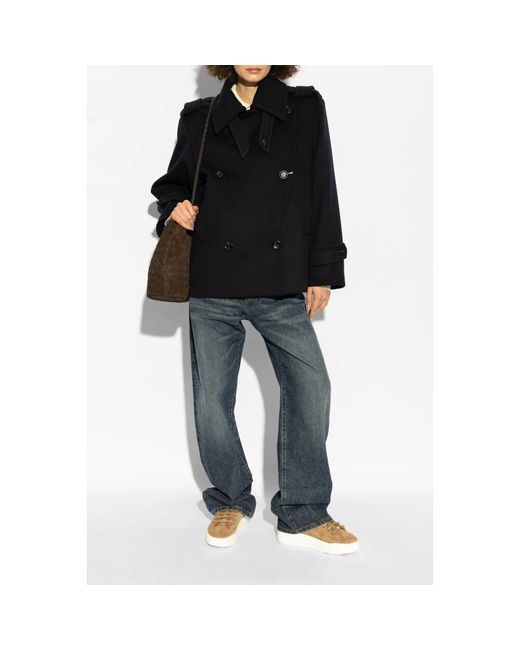 Max Mara Black Kurzmantel laveno