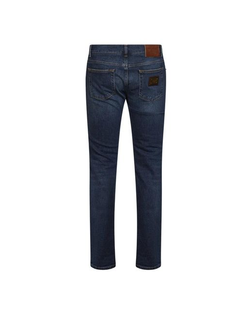 Dolce & Gabbana Blue Slim Fit Jeans for men