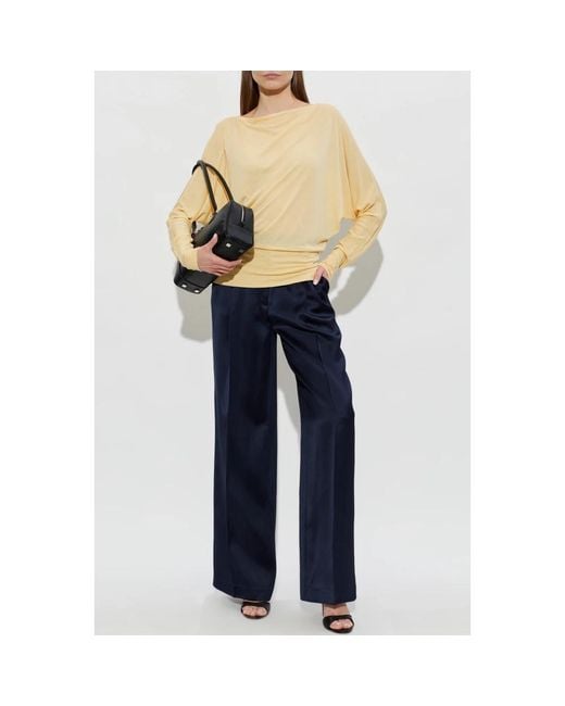 Anine Bing Blue Wide Trousers