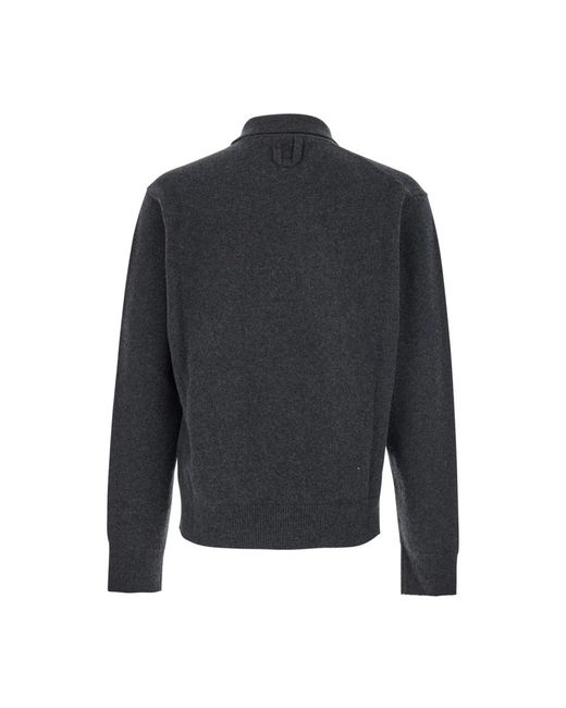 Jacquemus Truien & Vesten ,Grijs ,Wol Asymmetrische Grijze Wollen Vest Jas in het Gray voor heren