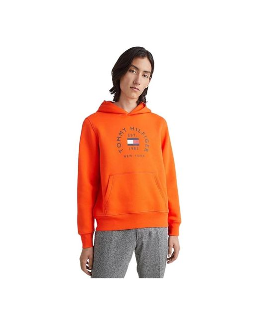 Tommy Hilfiger Orange Sweatshirts for men