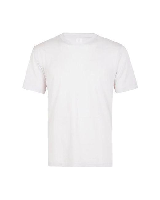 Eleventy Baumwoll- und seiden-rundhals-t-shirt in White für Herren