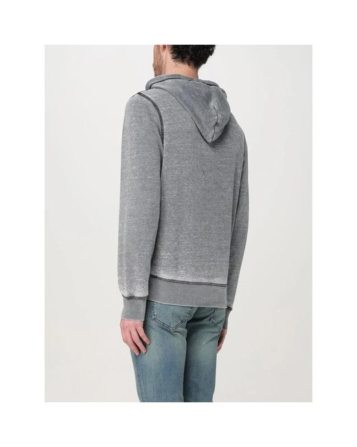 DIESEL Hoodies in het Gray voor heren