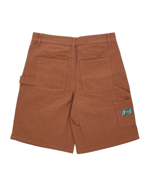 Huf Brown Casual Shorts for men