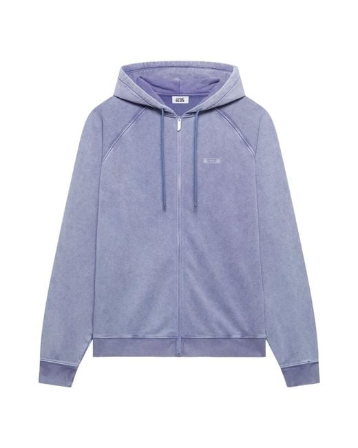 Gcds Blue Zip-Throughs for men