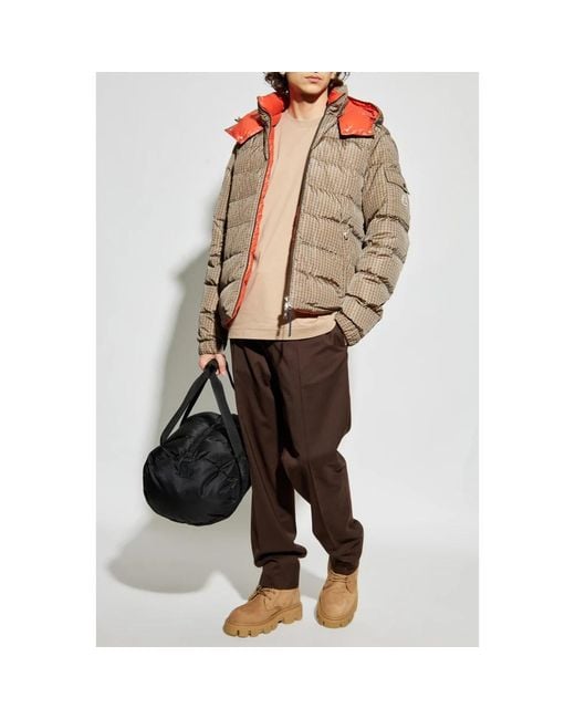 Moncler Brown Straight Trousers for men