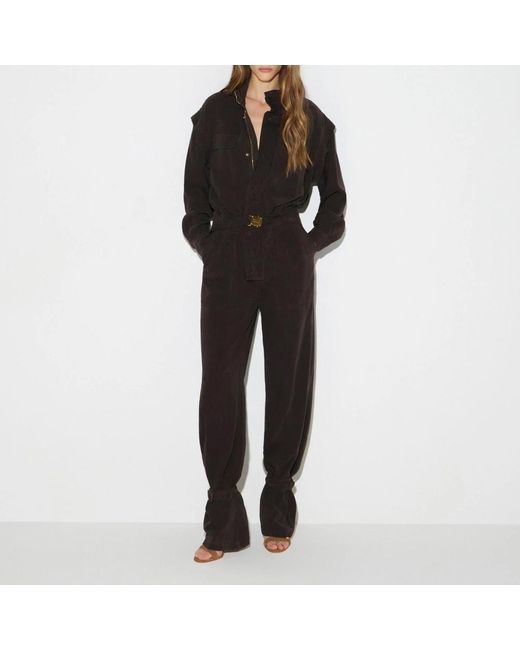Elisabetta Franchi Black Jumpsuits