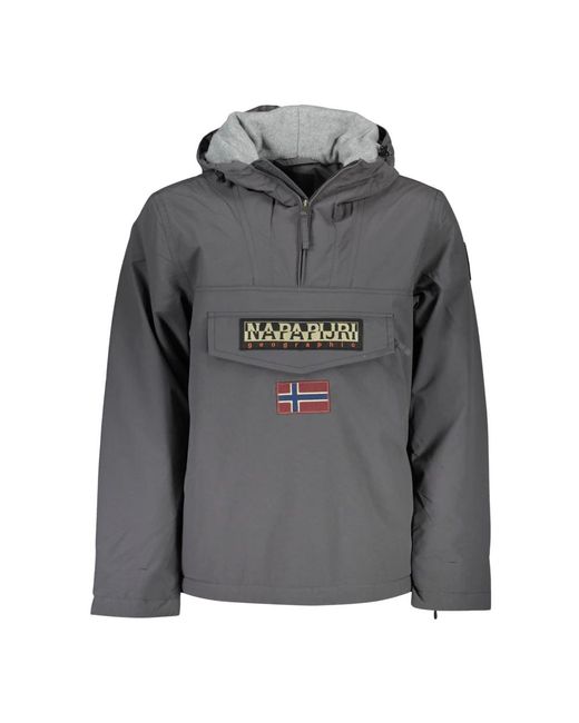 Napapijri Gray Rain Jackets for men