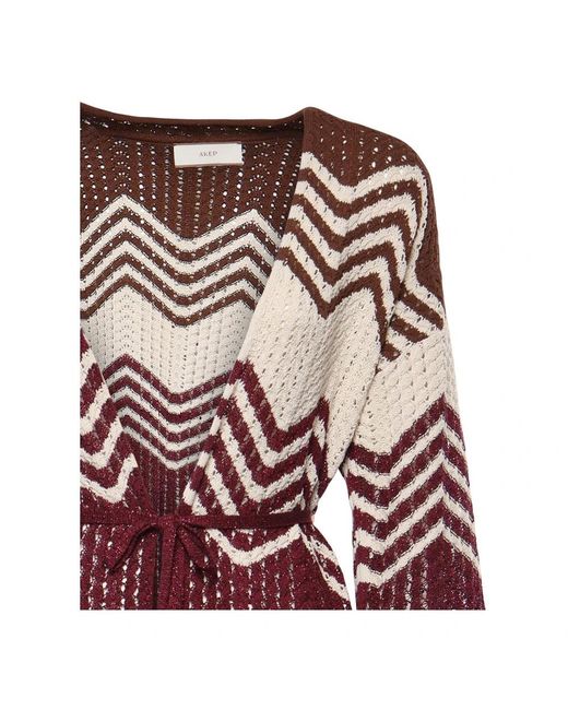 Akep Chevron Cardigan in het Red
