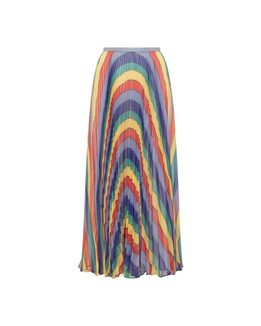 Rochas Blue Maxi Skirts
