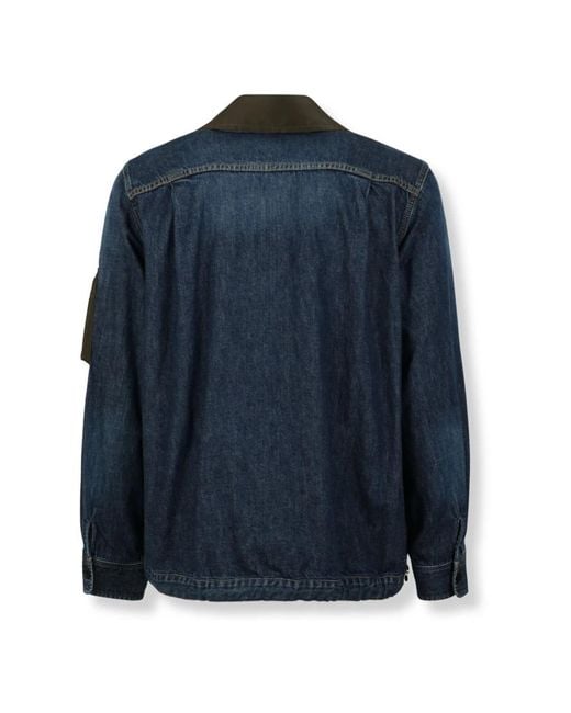 Sacai Blue Denim Jackets for men